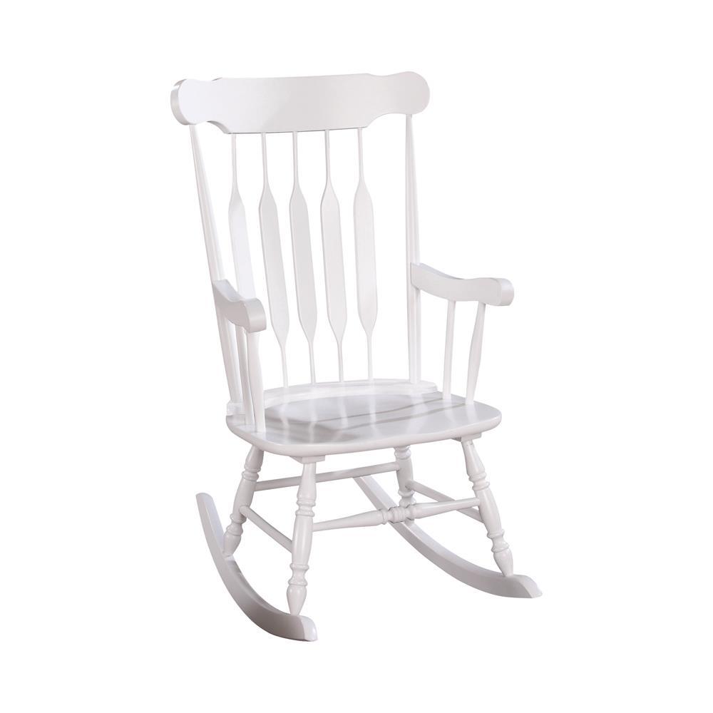 Gina Back Rocking Chair White. Picture 2