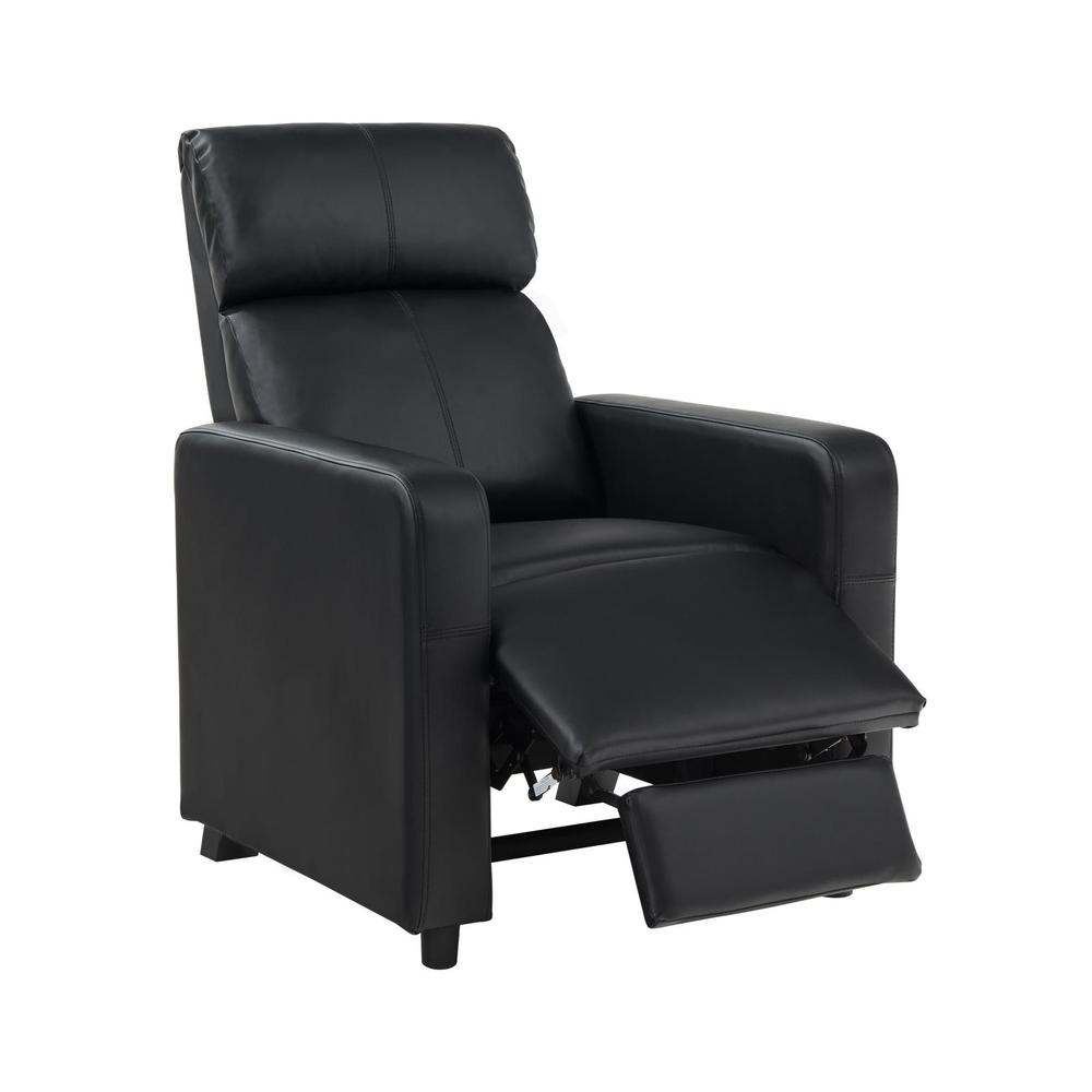 Toohey Home Theater Push Back Recliner Black. Picture 4