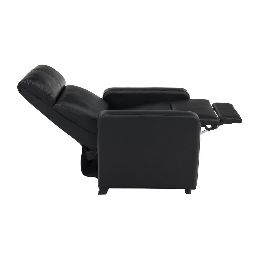 Toohey Home Theater Push Back Recliner Black. Picture 9