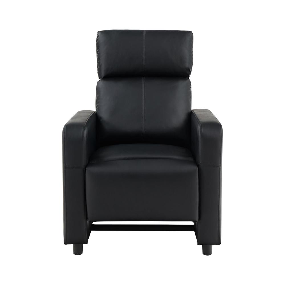 Toohey Upholstered Tufted Recliner Living Room Set Black. Picture 4