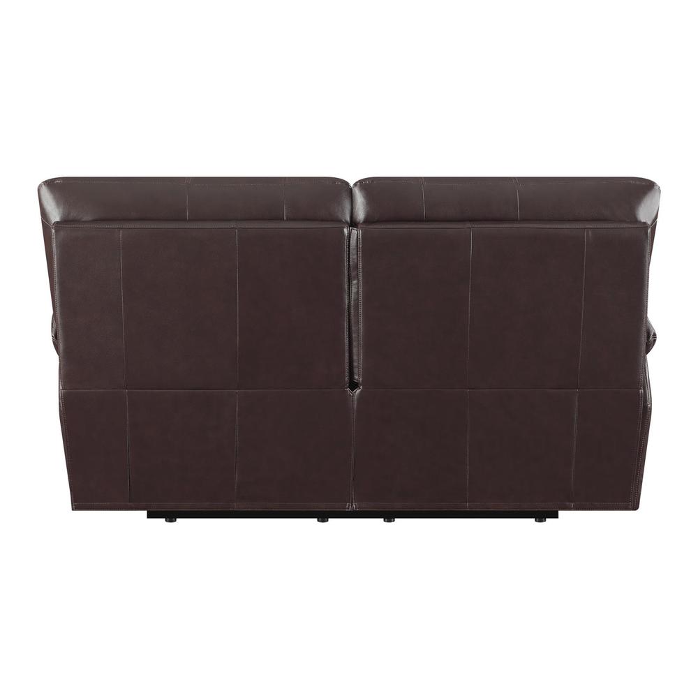 Clifford Pillow Top Arm Motion Loveseat Chocolate. Picture 5