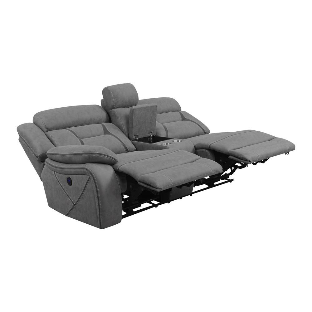 Transitional Laf Power Loveseat. Picture 2