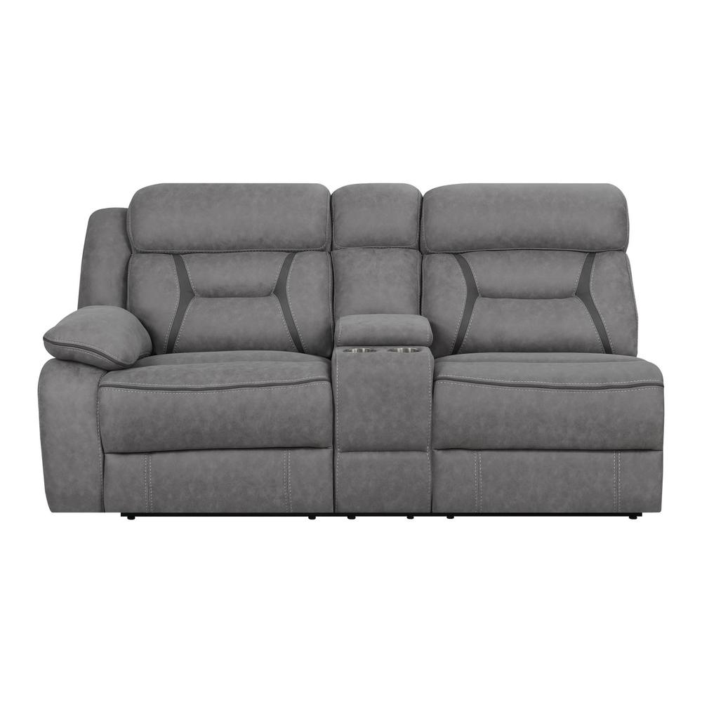 Transitional Laf Power Loveseat. Picture 3