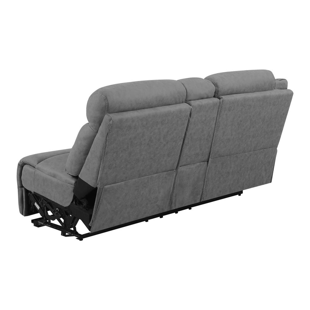 Transitional Laf Power Loveseat. Picture 5