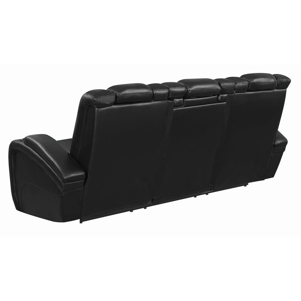 Delange Power^2 Sofa With Headrests Black. Picture 20