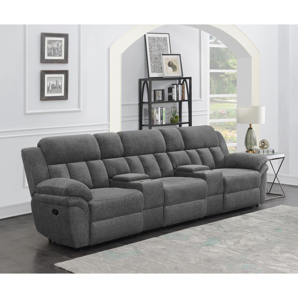 Bahrain 5-piece Upholstered Home Theater Seating Charcoal. Picture 1