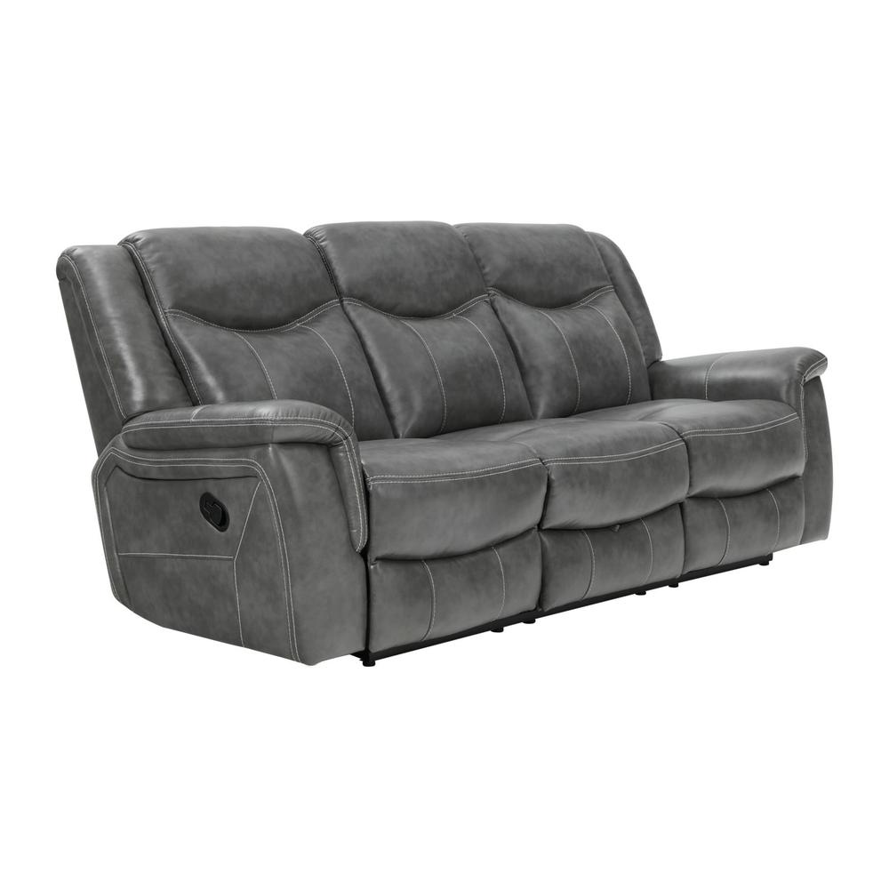 Conrad Upholstered Motion Sofa Cool Grey. Picture 1