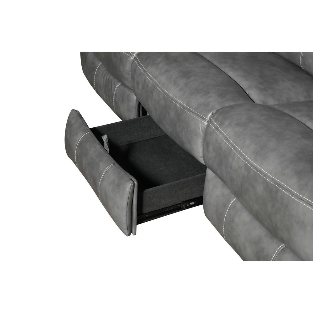 Conrad Upholstered Motion Sofa Cool Grey. Picture 8