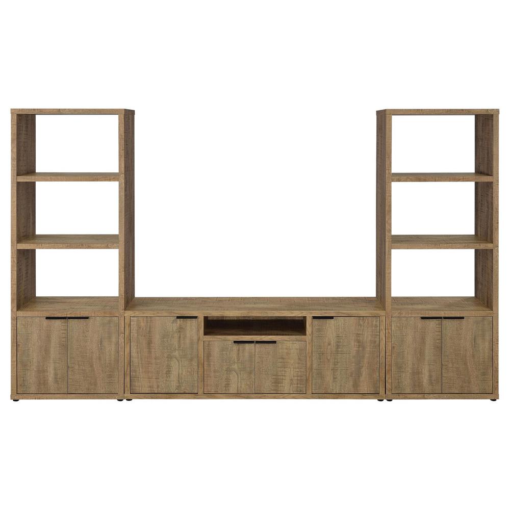 Tabby 3-piece Entertainment Center With 60" TV Stand Mango. Picture 1