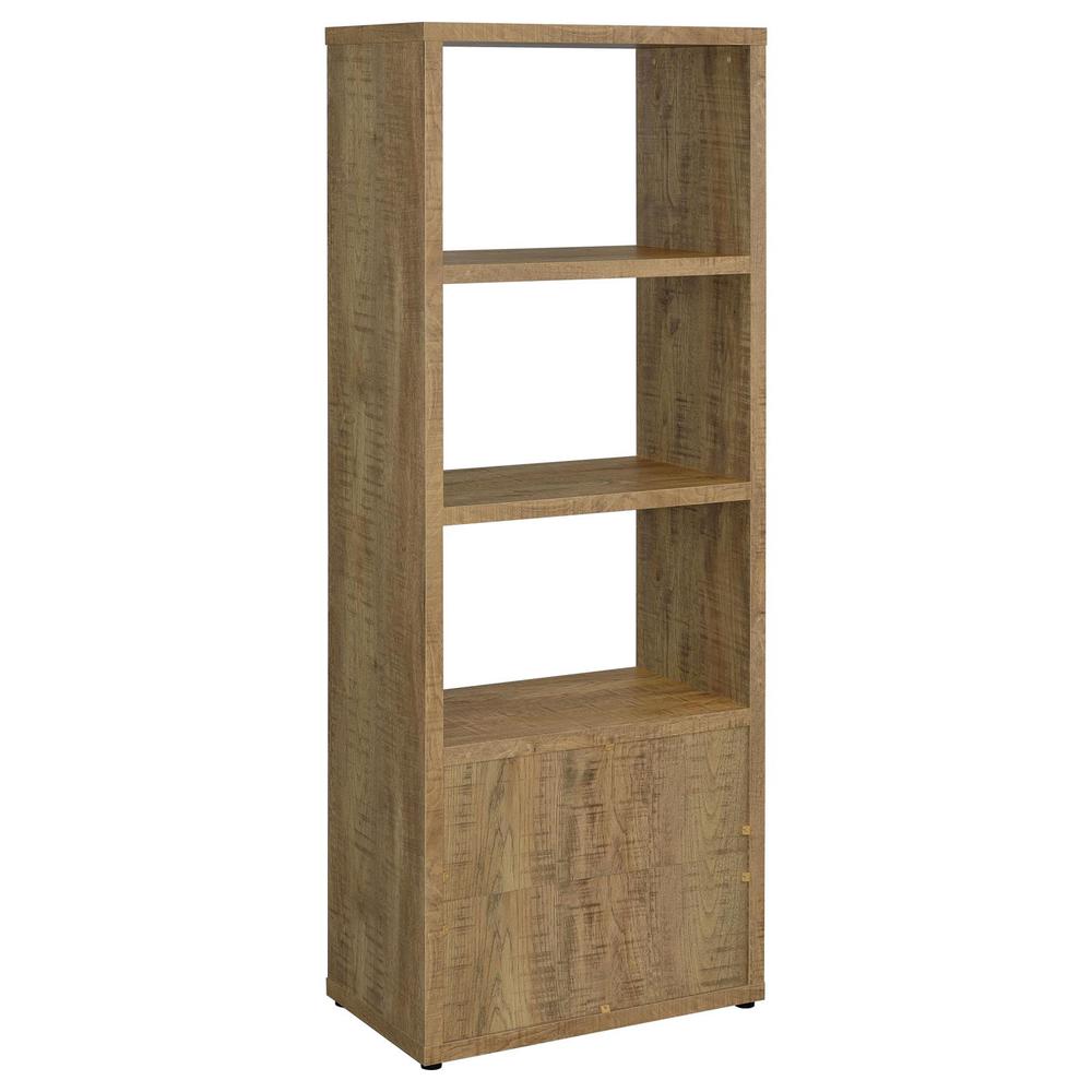 Tabby 3-Shelf Engineered Wood Media Tower Mango. Picture 5