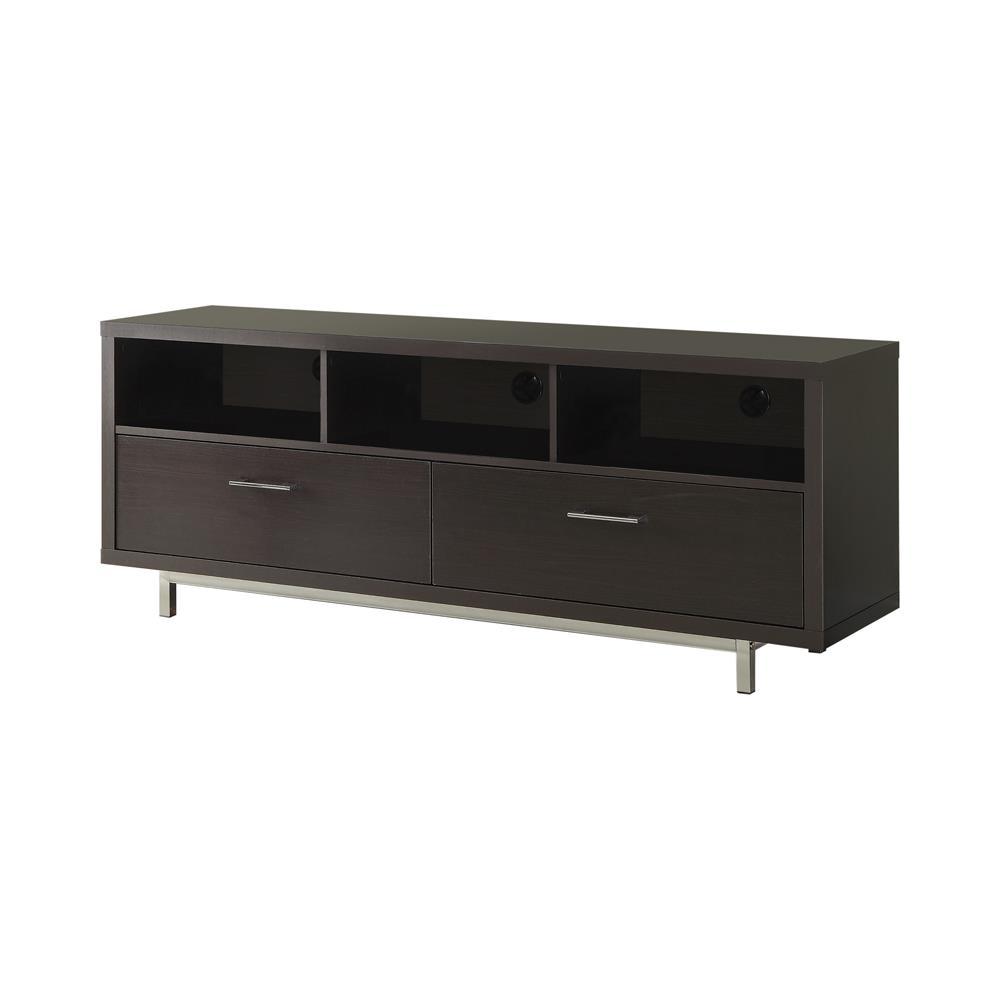 Casey 2-drawer Rectangular TV Console Cappuccino. Picture 2