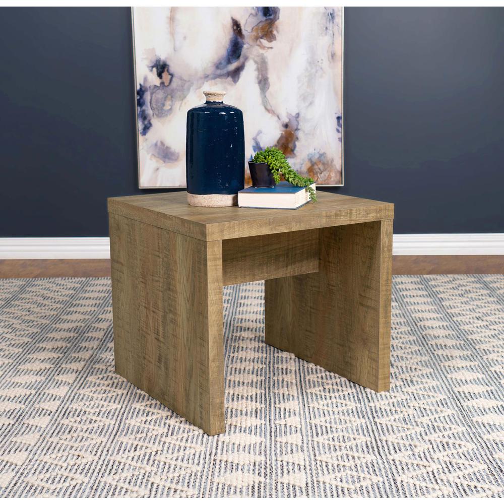 Lynette Square Engineered Wood End Table Mango. Picture 5