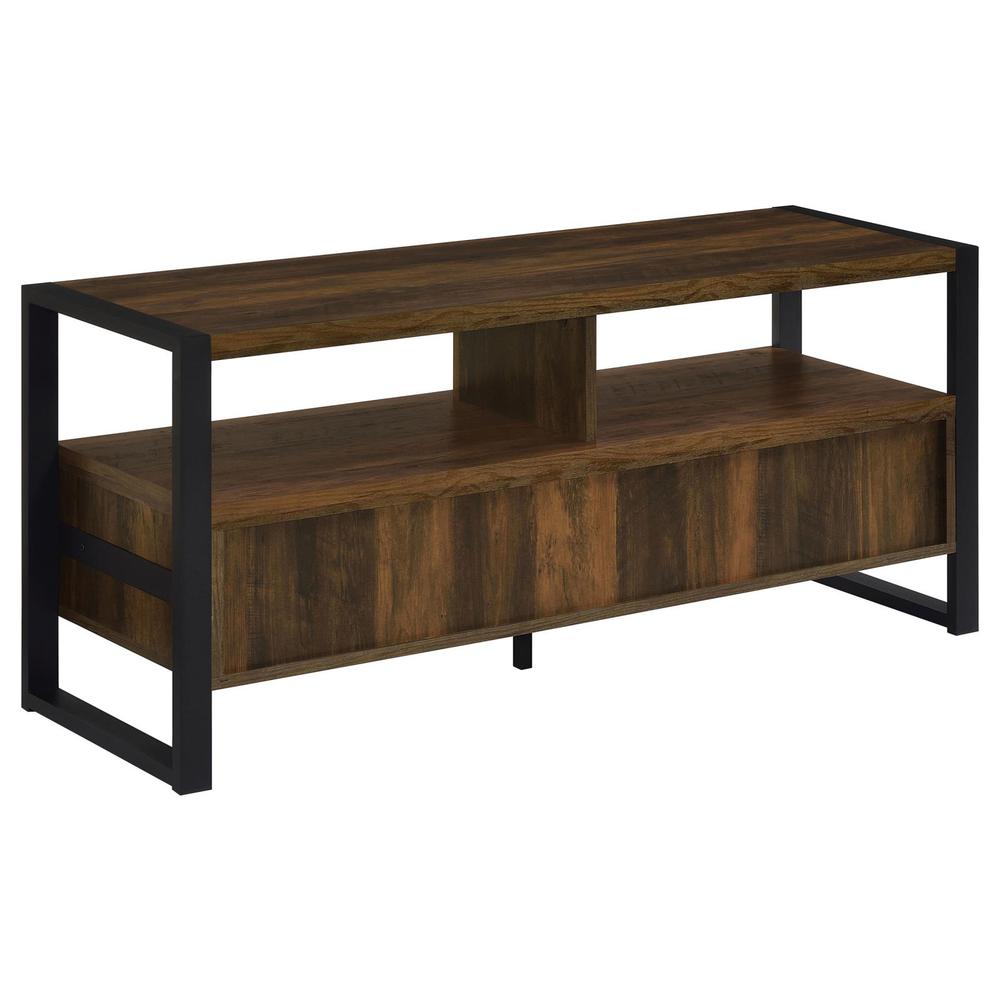 James 2-drawer Composite Wood 48" TV Stand Dark Pine. Picture 6