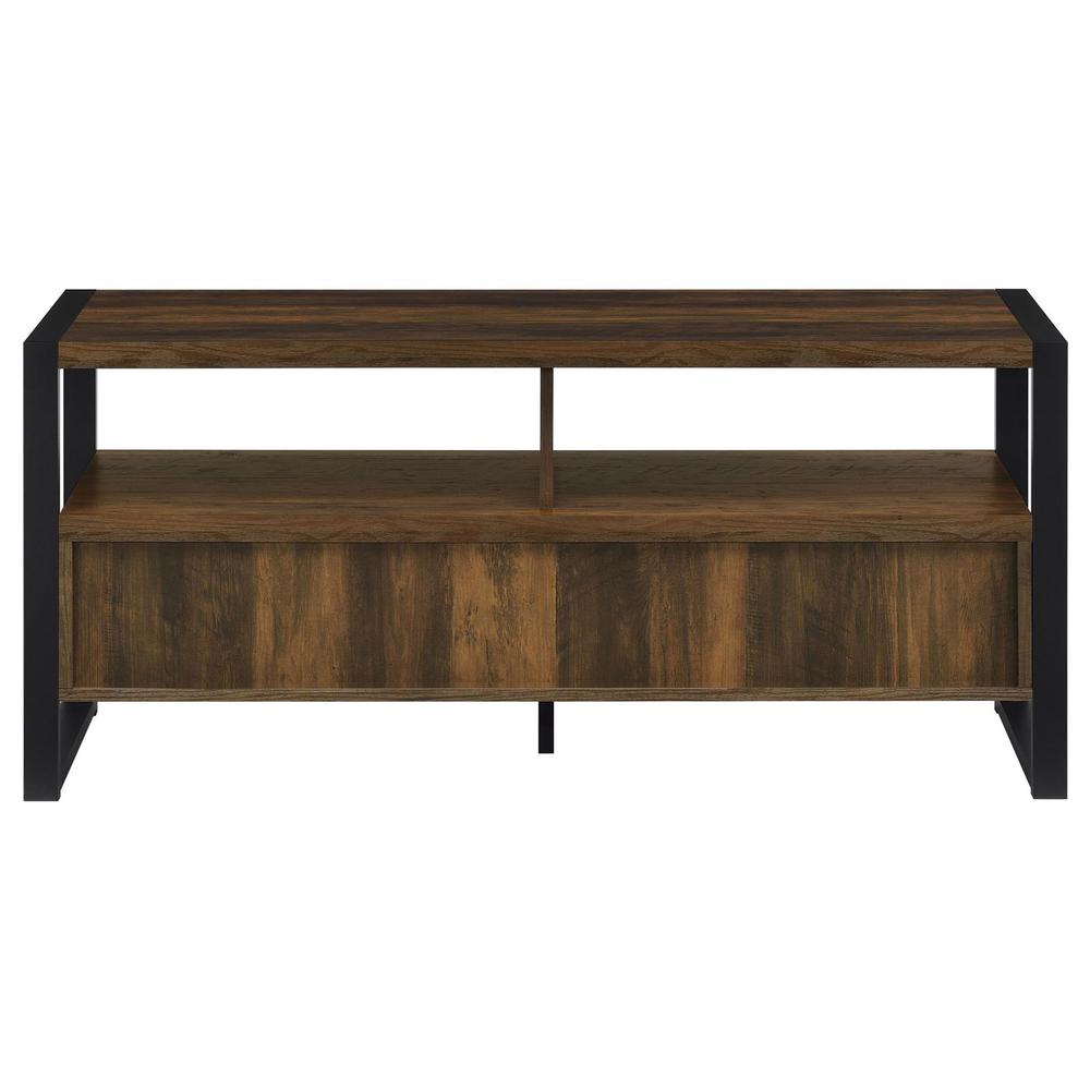 James 2-drawer Composite Wood 48" TV Stand Dark Pine. Picture 7