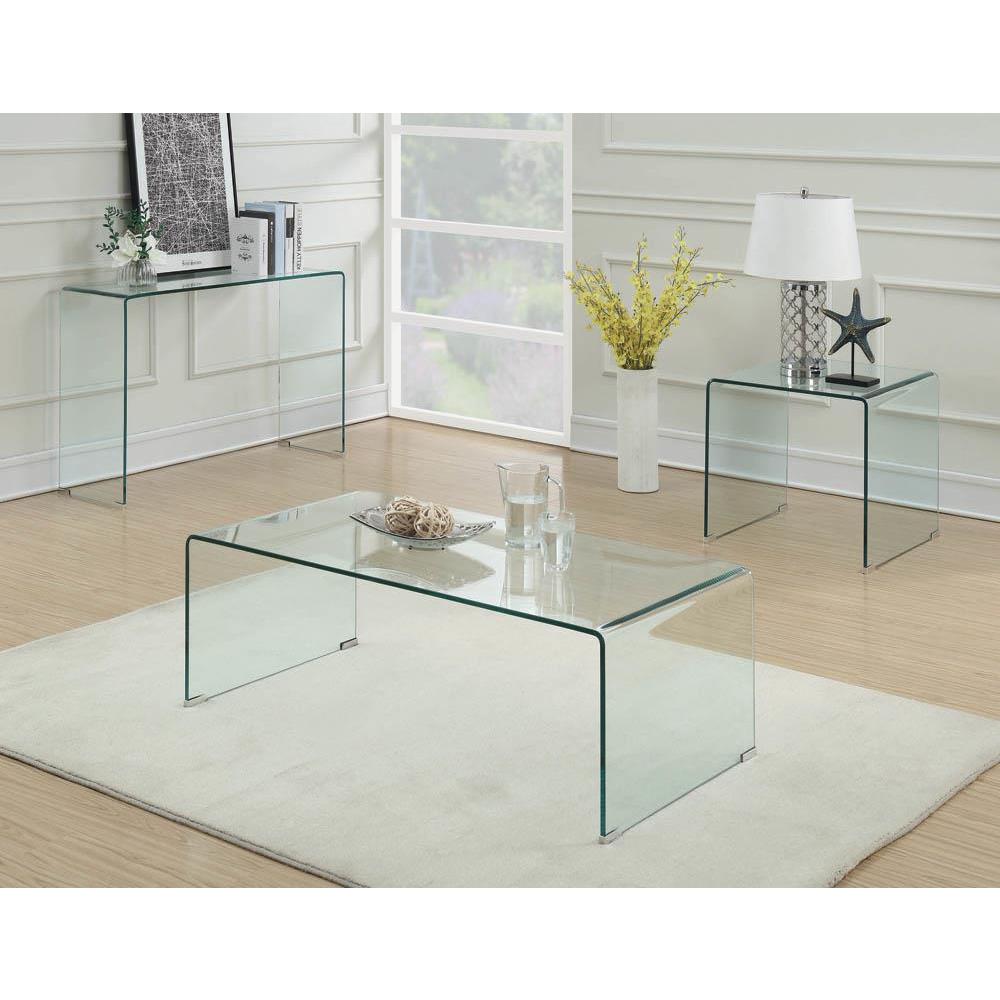 Ripley Square End Table Clear. Picture 4