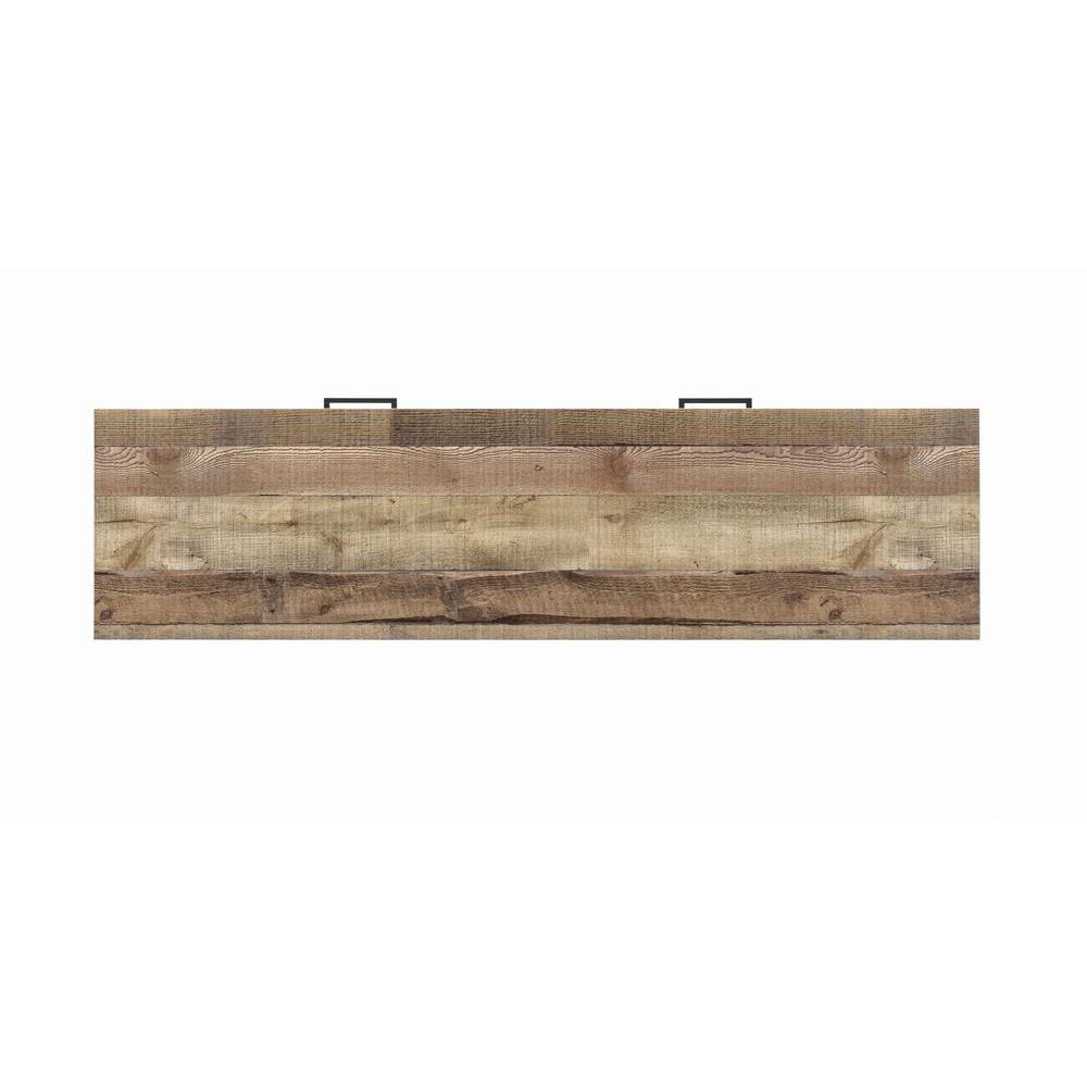 Ruston 59" 2-drawer TV Console Weathered Pine. Picture 10