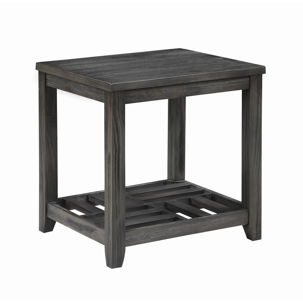 Cliffview 1-shelf Rectangular End Table Grey. Picture 2