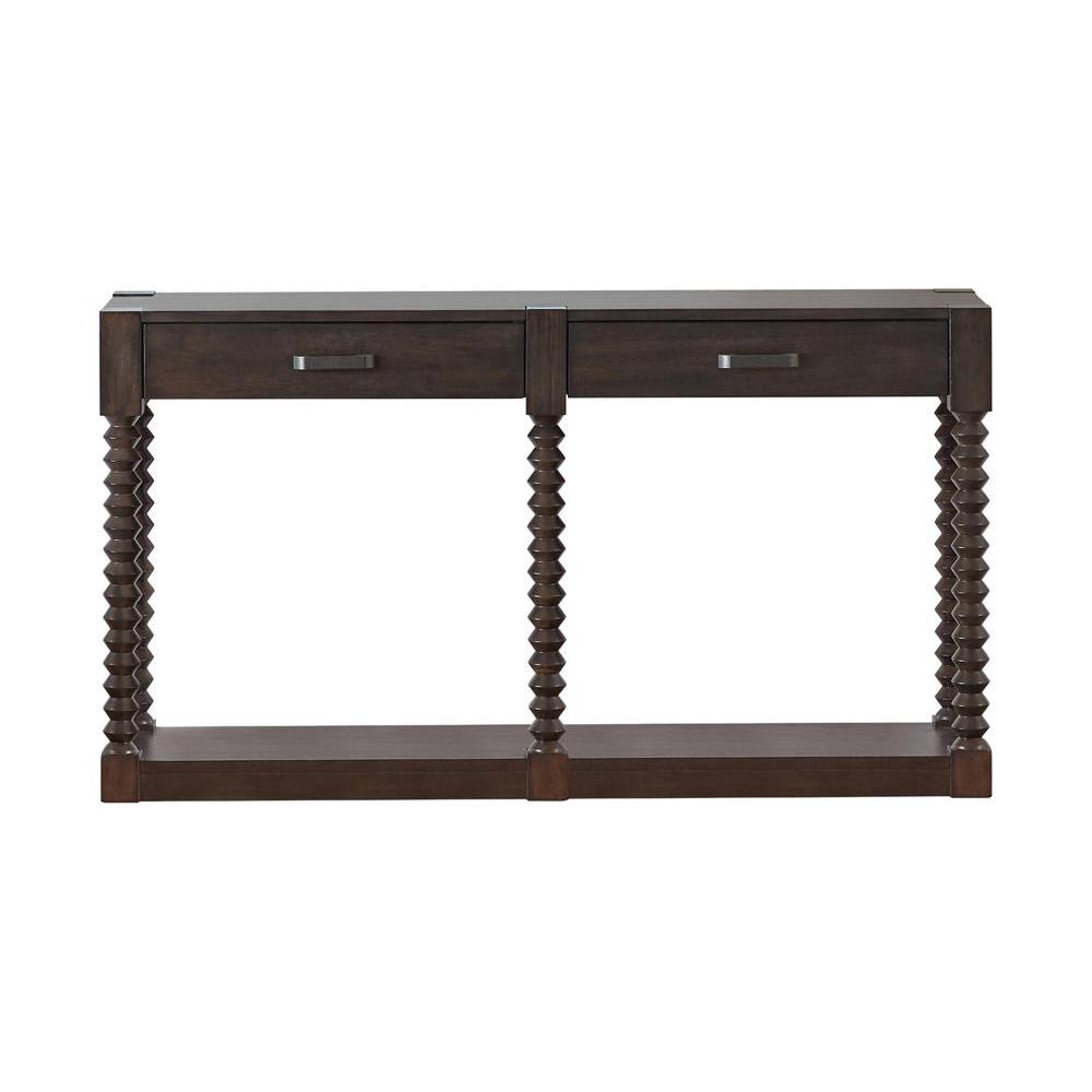 Meredith 2-drawer Sofa Table Coffee Bean. Picture 2