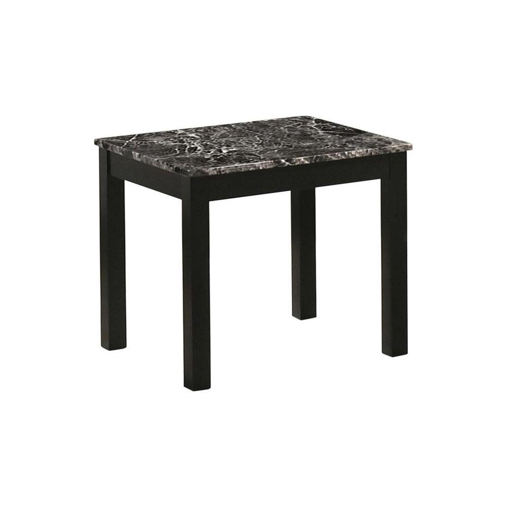 Bates Faux Marble Rectangle 3-piece Occasional Table Set Black. Picture 2