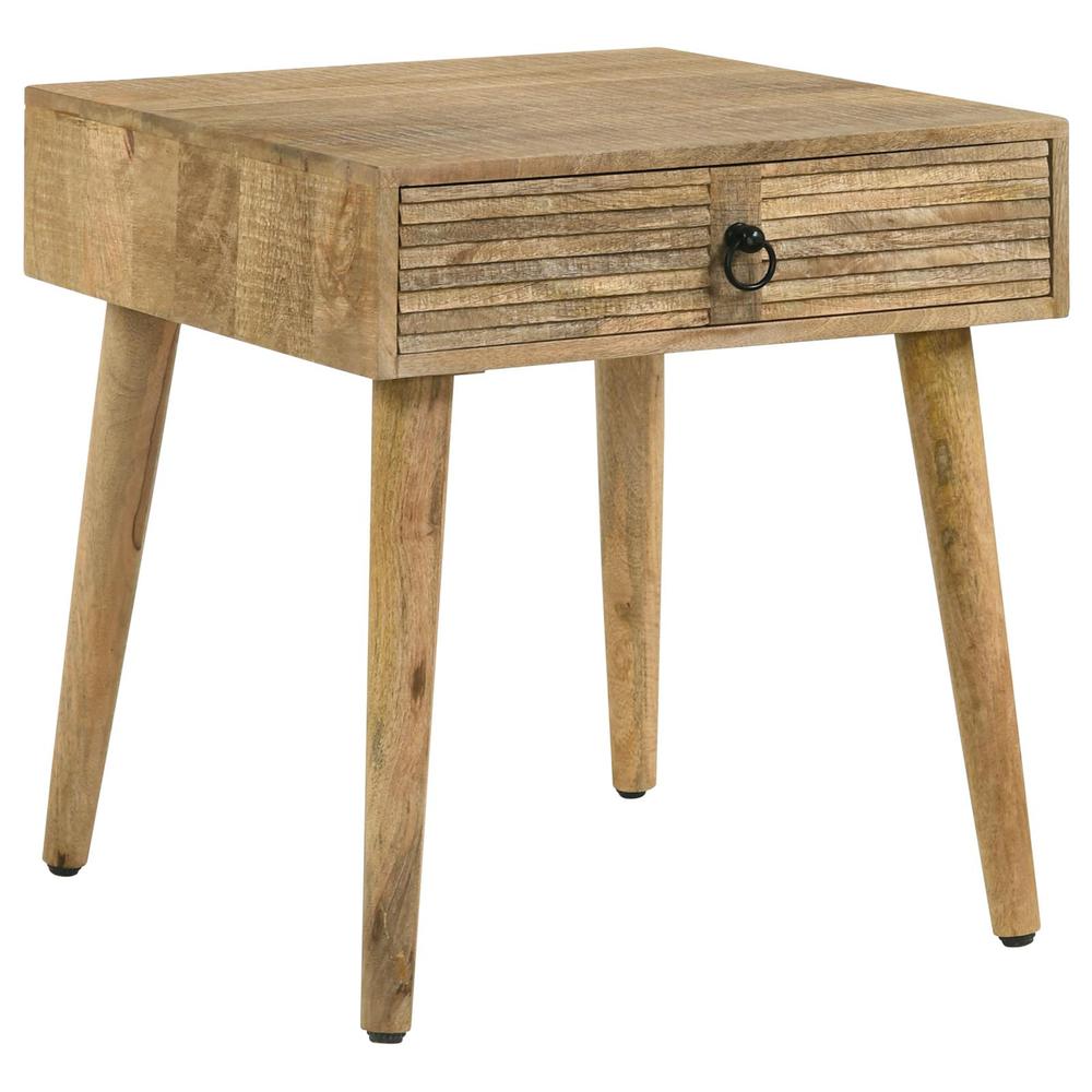 Zabel Square 1-drawer End Table Natural. Picture 3