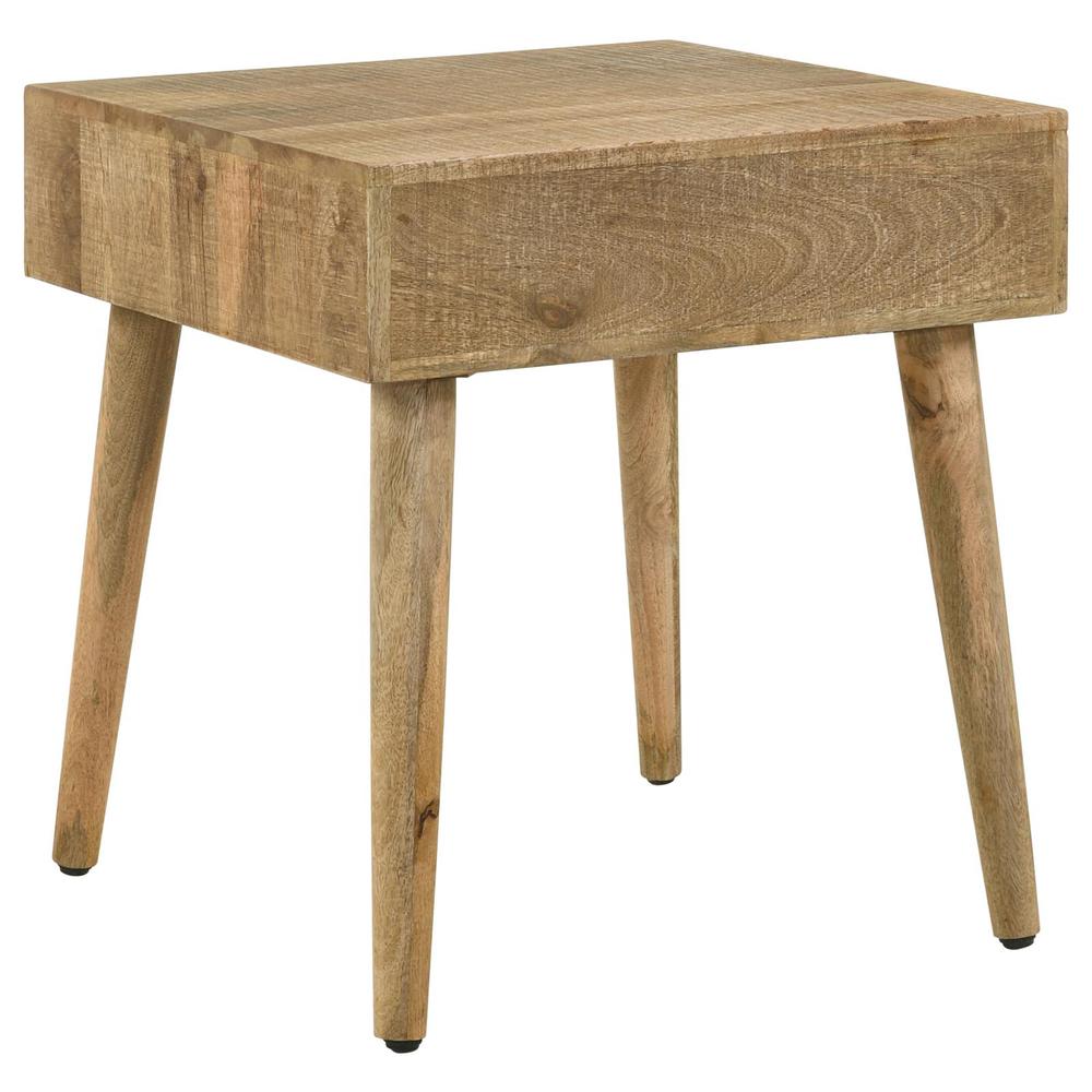 Zabel Square 1-drawer End Table Natural. Picture 8