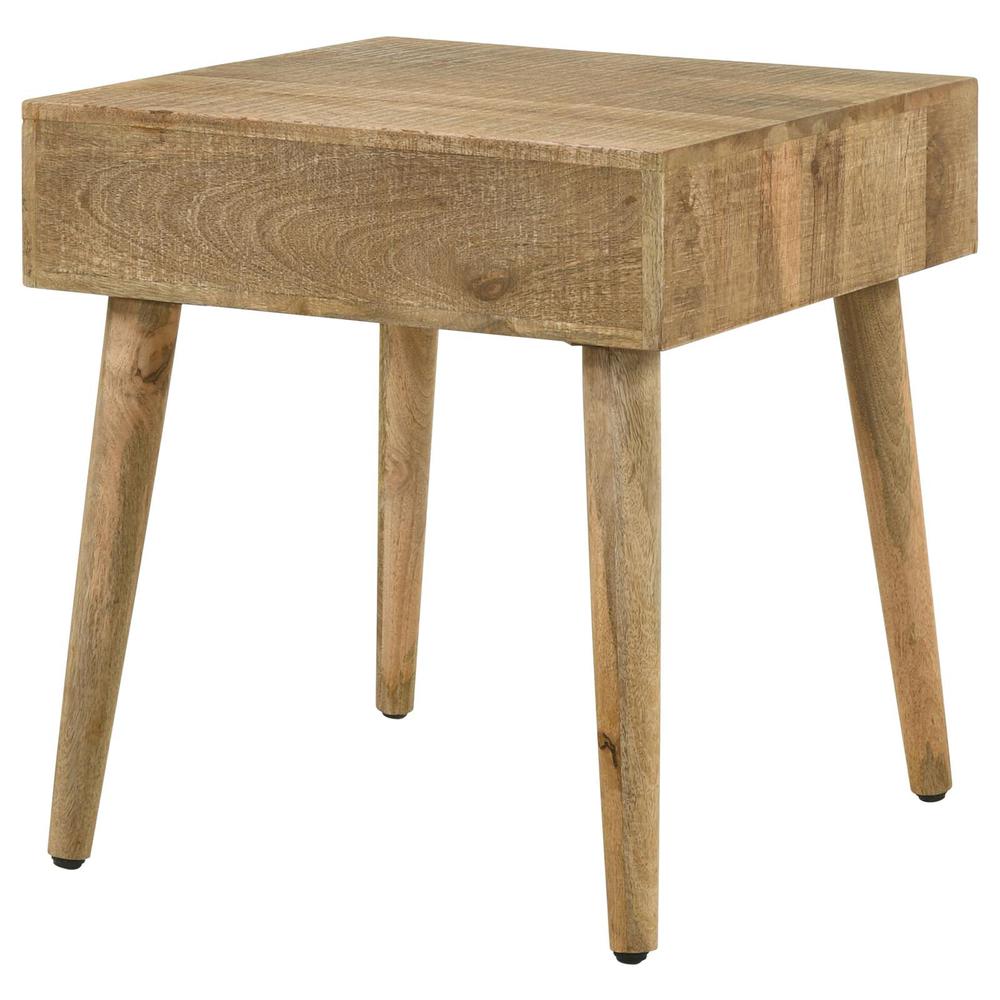 Zabel Square 1-drawer End Table Natural. Picture 9