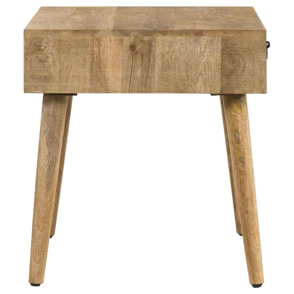 Zabel Square 1-drawer End Table Natural. Picture 10