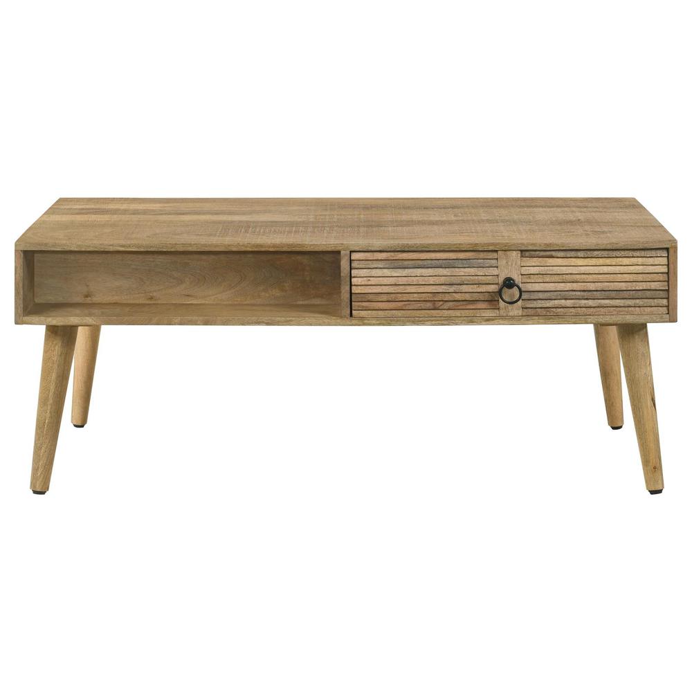 Zabel Rectangular 1-drawer Coffee Table Natural. Picture 5