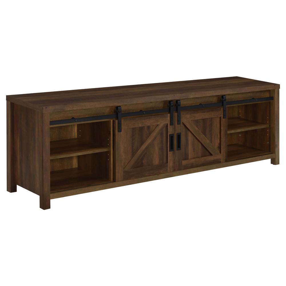 Madra Rectangular TV Console with 2 Sliding Doors. Picture 4