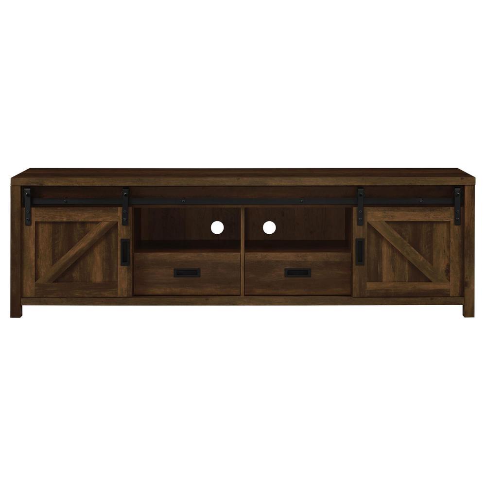 Madra Rectangular TV Console with 2 Sliding Doors. Picture 5