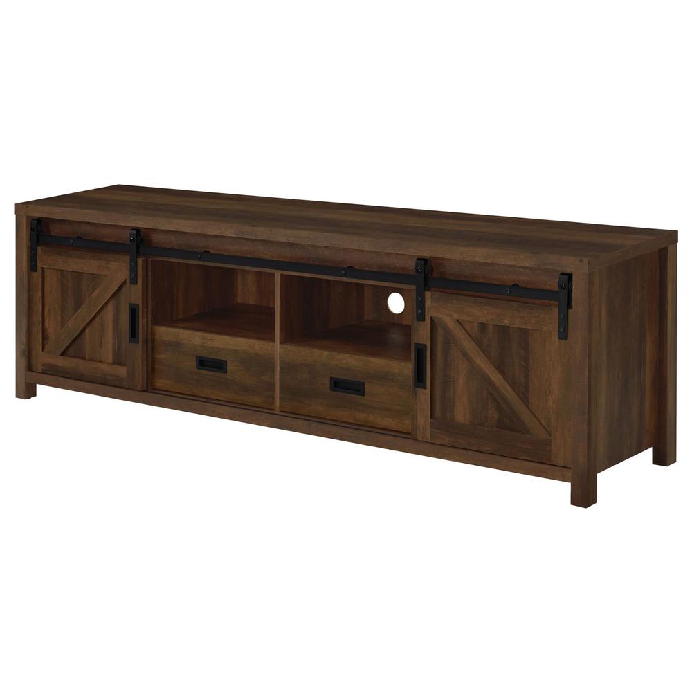 Madra Rectangular TV Console with 2 Sliding Doors. Picture 6