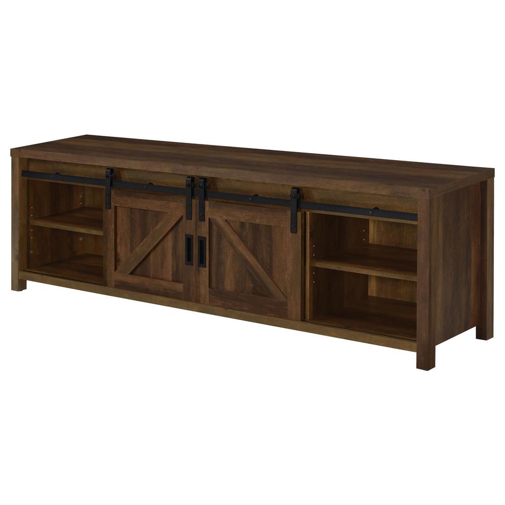 Madra Rectangular TV Console with 2 Sliding Doors. Picture 7
