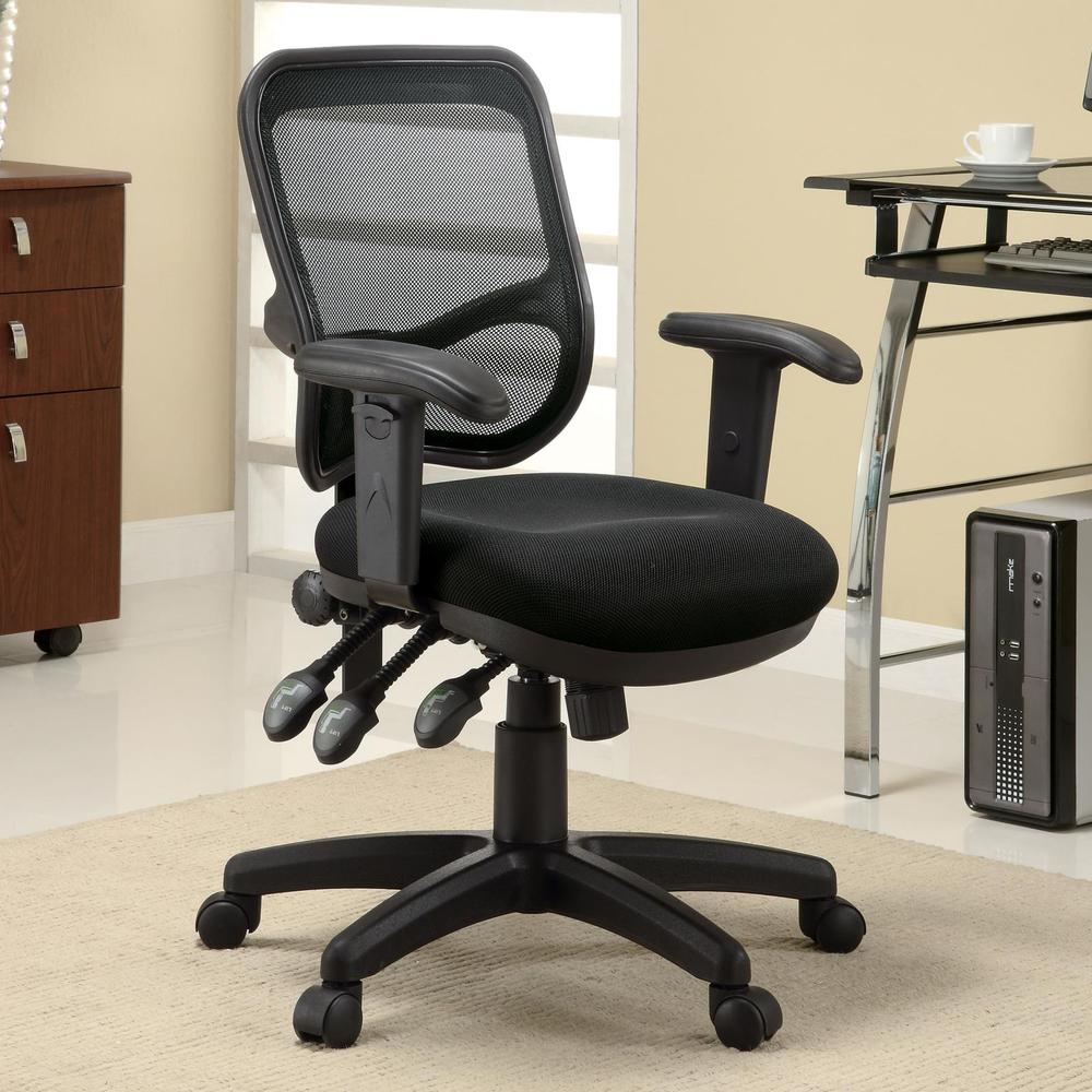 Rollo Adjustable Height Office Chair Black. Picture 1