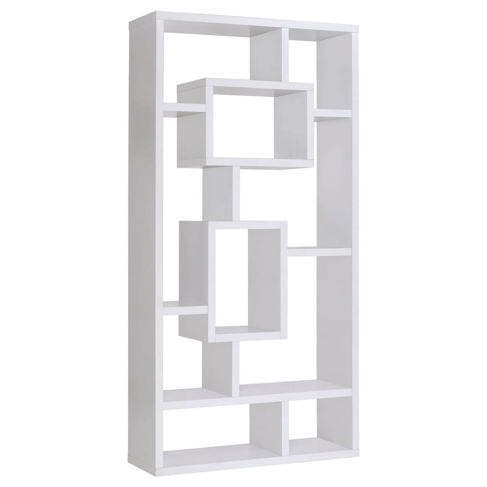 Howie 10-shelf Bookcase White. Picture 1