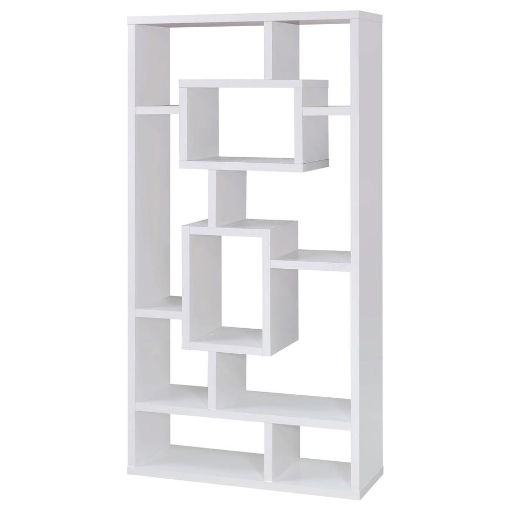 Howie 10-shelf Bookcase White. Picture 4