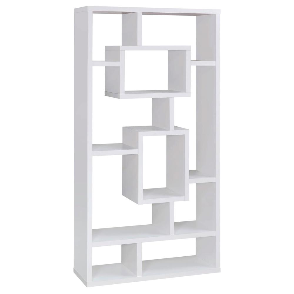 Howie 10-shelf Bookcase White. Picture 6