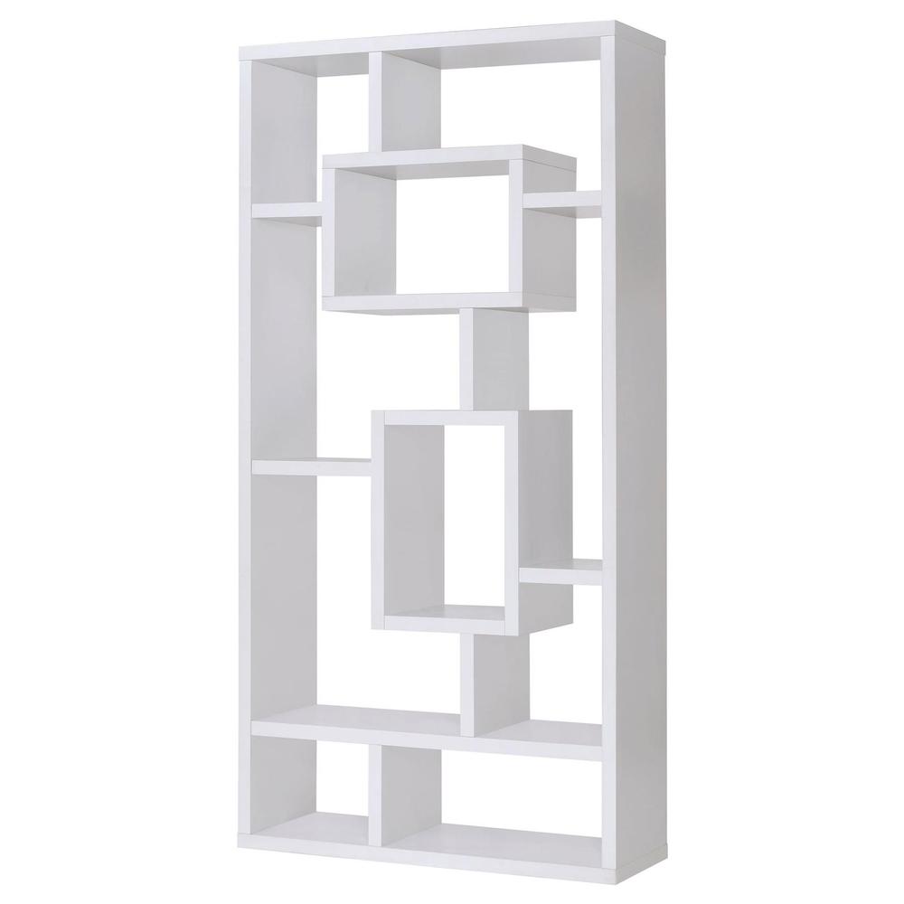 Howie 10-shelf Bookcase White. Picture 8