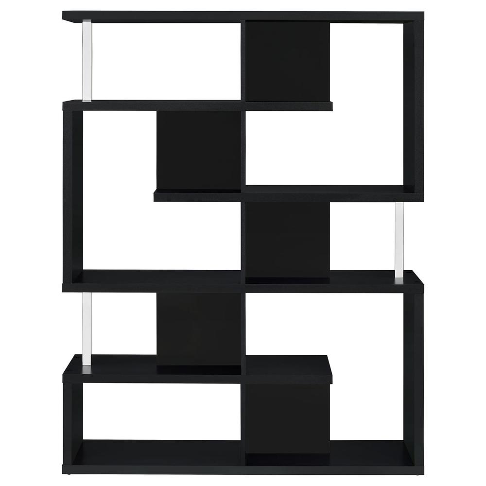 Hoover 5-tier Bookcase Black and Chrome. Picture 3