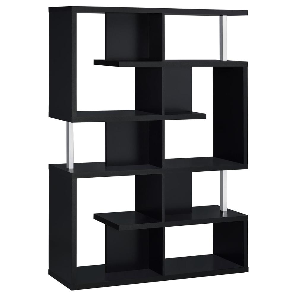 Hoover 5-tier Bookcase Black and Chrome. Picture 6