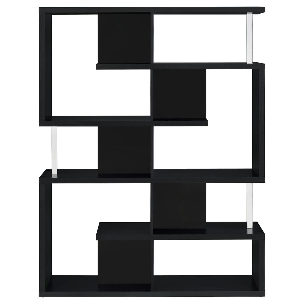 Hoover 5-tier Bookcase Black and Chrome. Picture 7