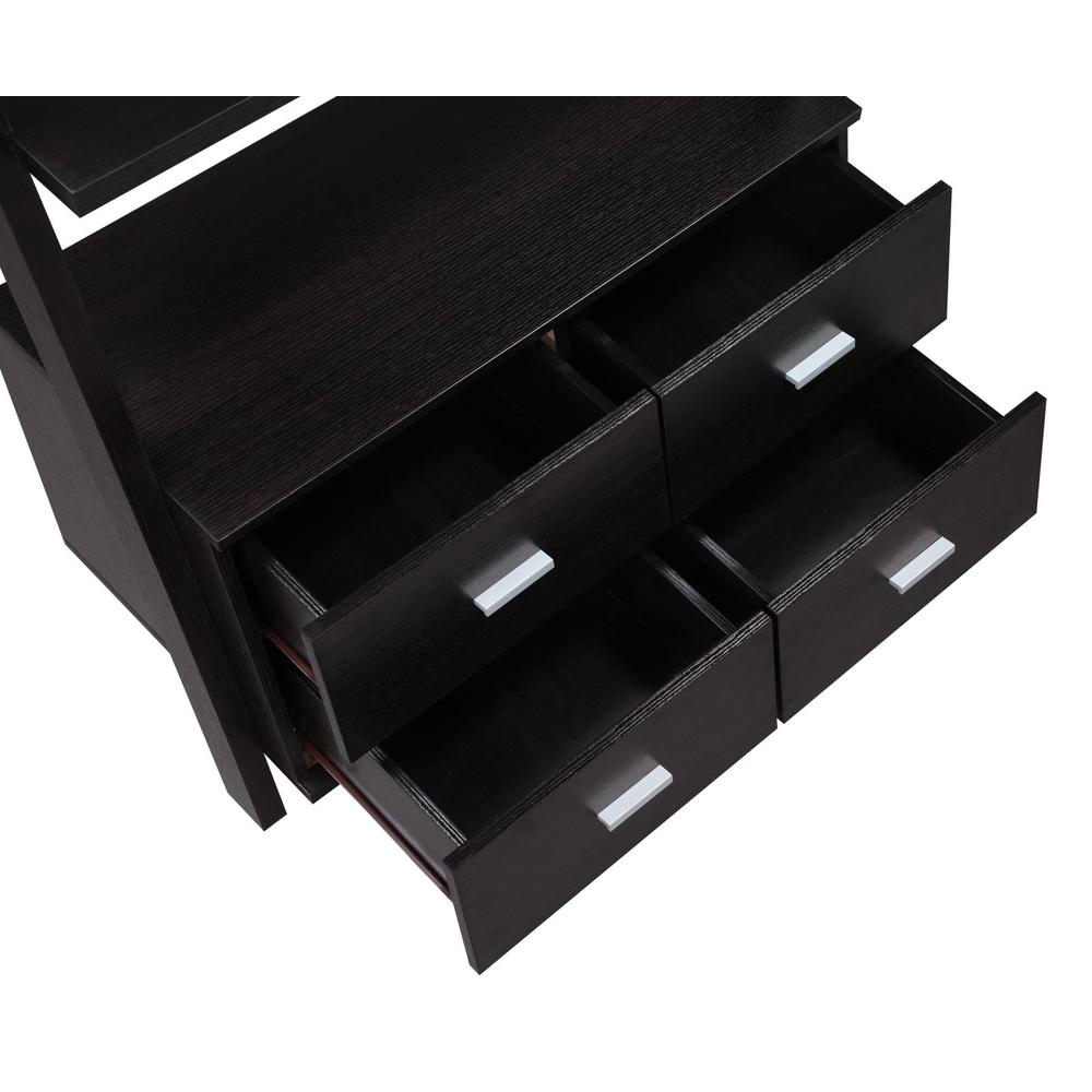 Colella 4-drawer Storage Bookcase Cappuccino. Picture 3