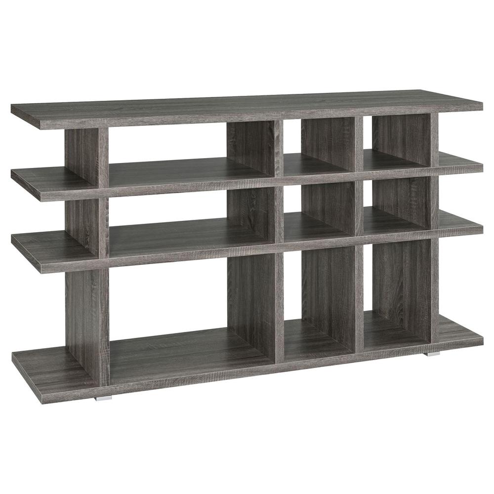Santos 3-tier Bookcase Weathered Grey. Picture 2