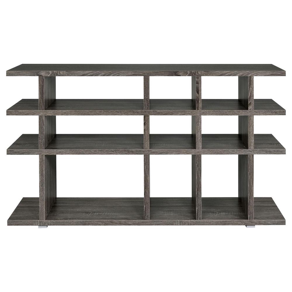 Santos 3-tier Bookcase Weathered Grey. Picture 3