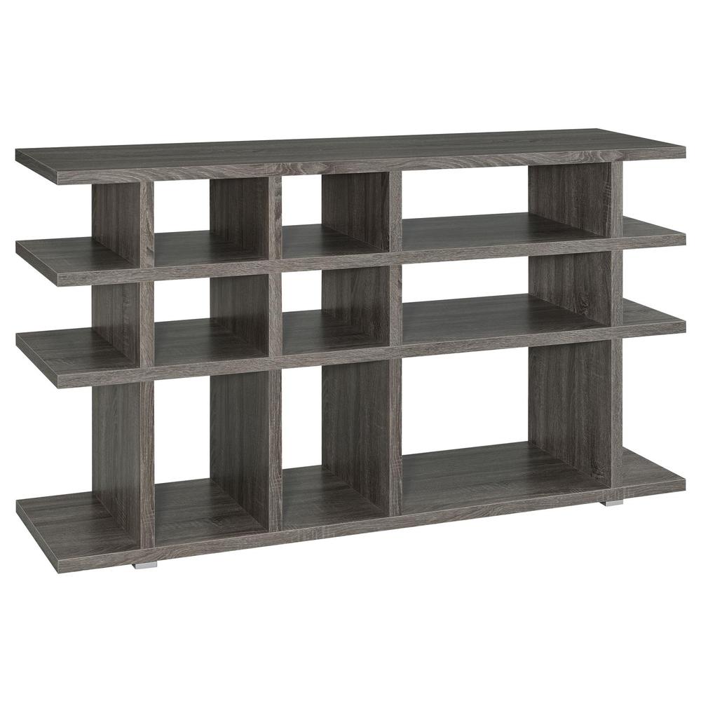 Santos 3-tier Bookcase Weathered Grey. Picture 6