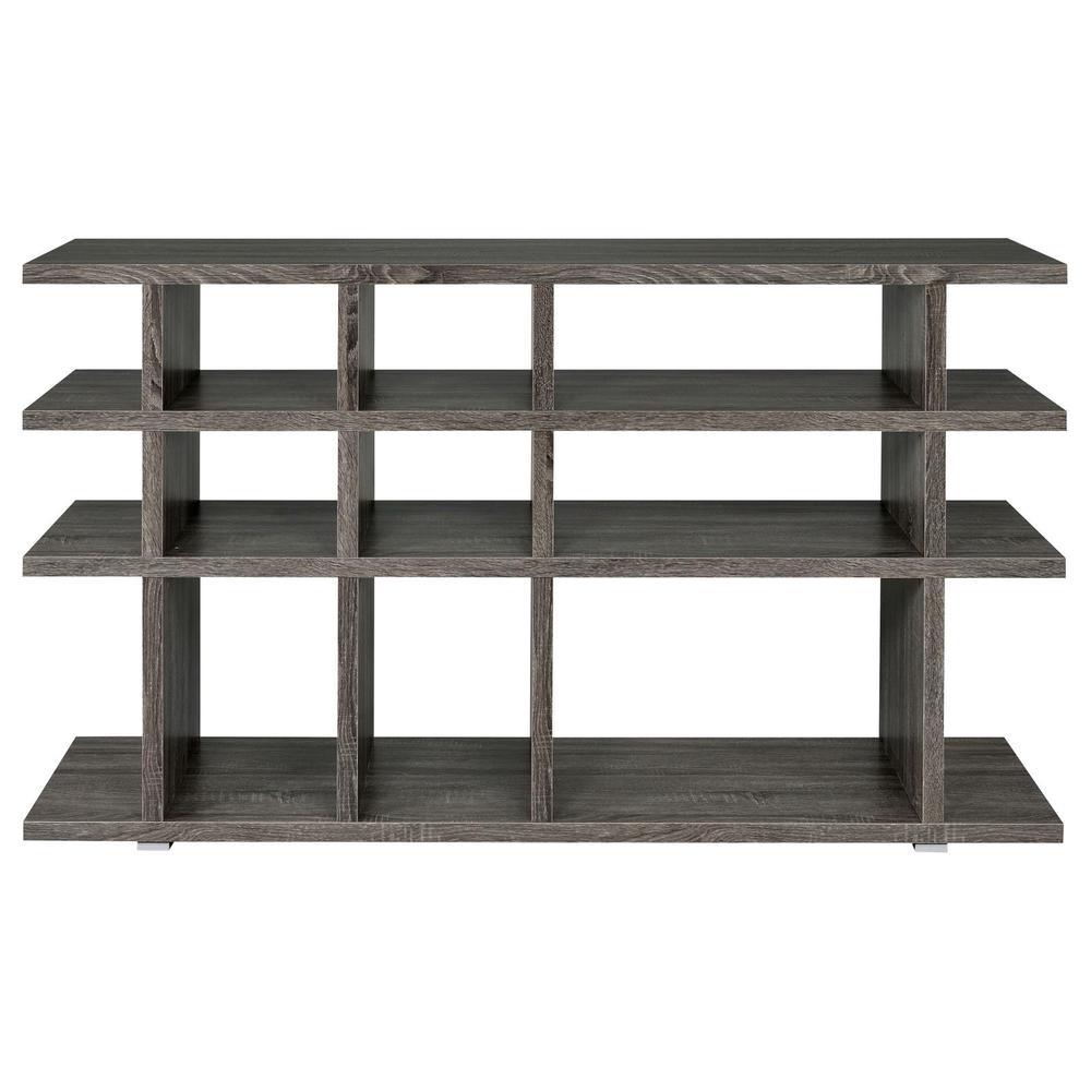 Santos 3-tier Bookcase Weathered Grey. Picture 7