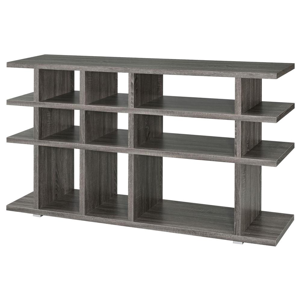 Santos 3-tier Bookcase Weathered Grey. Picture 8