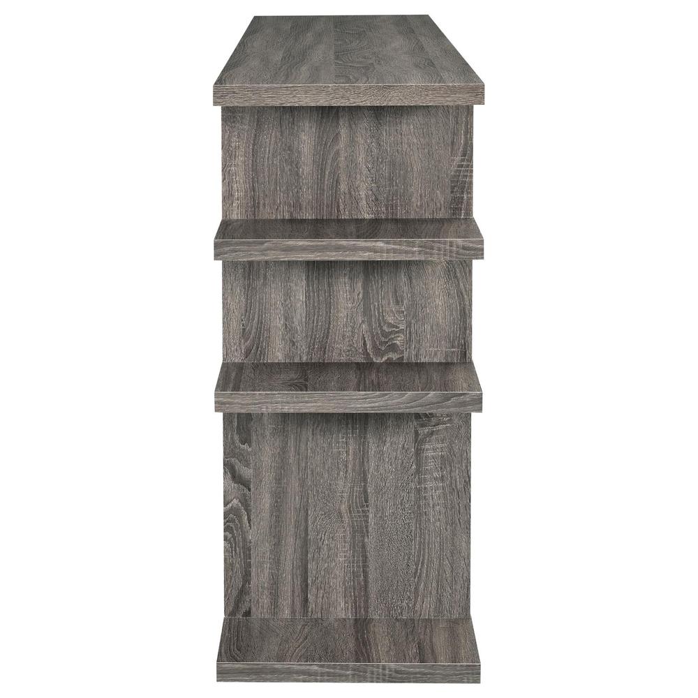 Santos 3-tier Bookcase Weathered Grey. Picture 9