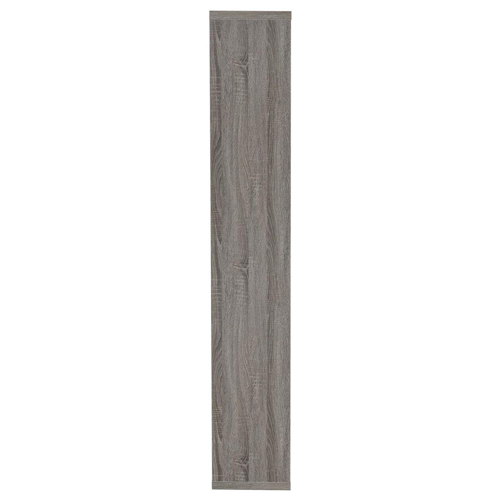 Theo 10-shelf Bookcase Weathered Grey. Picture 5