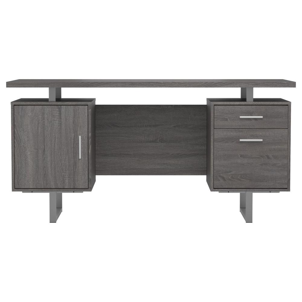 Lawtey Floating Top Office Desk Weathered Grey. Picture 4