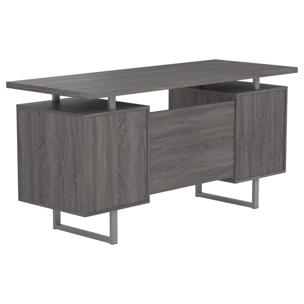 Lawtey Floating Top Office Desk Weathered Grey. Picture 6